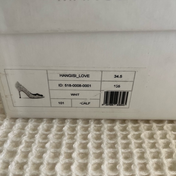 Manolo Blahnik Hangisi Decades of Love White - Picture 4 of 5